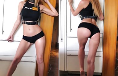 Büyük bir siyah bikini eşek ile Anal