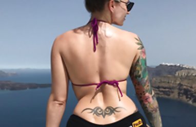 Şeklinde çıplak kız zeki triko bikini